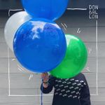 Шар (18"/46 см) Сфера 3D, Deco Bubble, Серебро, Хром