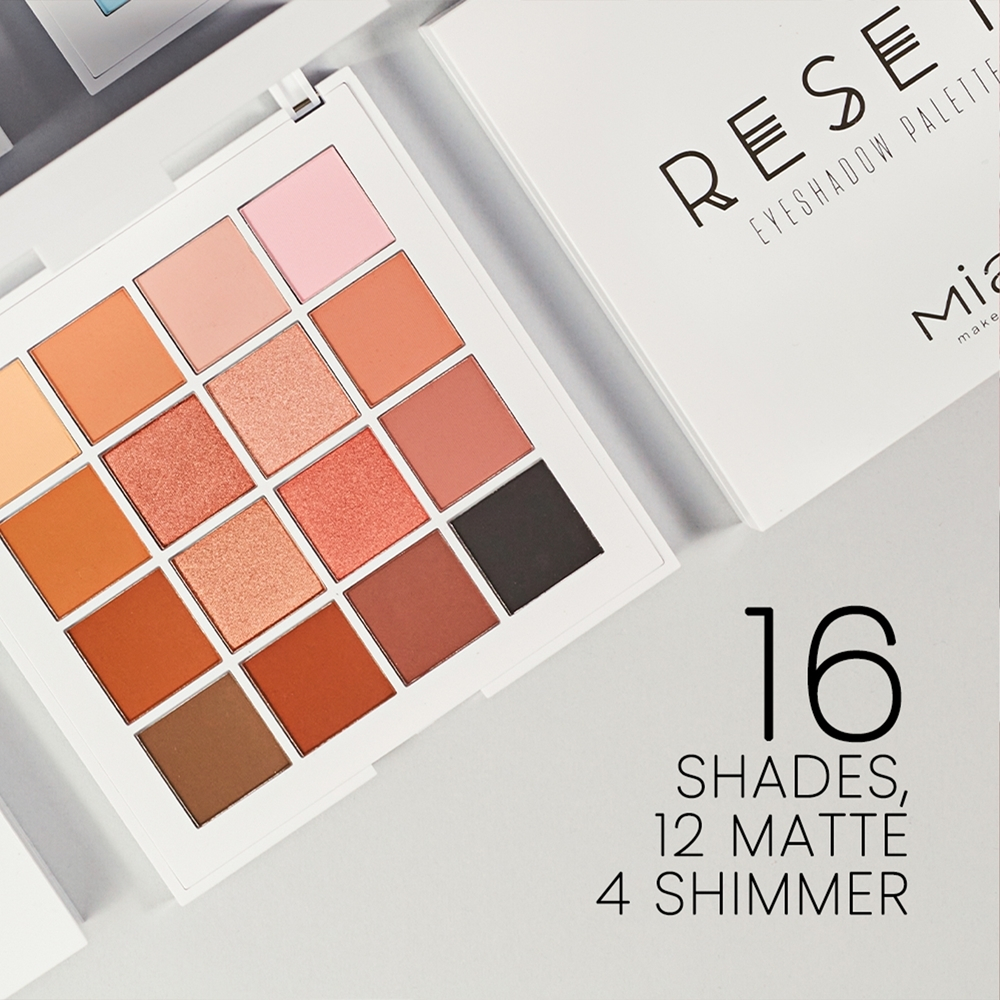 Mia Cosmetics Reset - палитра теней для век, 24 g
