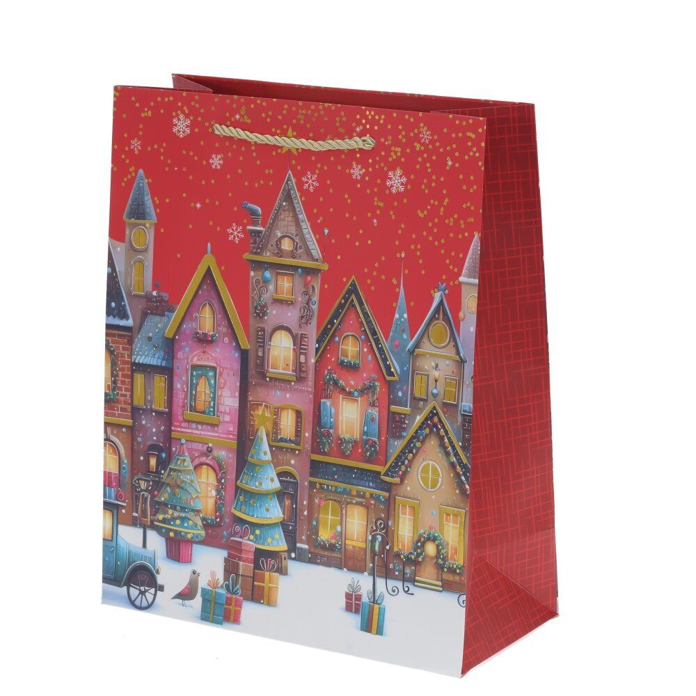 GAEM Пакет подарочный (бумага 210г/м2, блок 12шт), L18 W10 H23 см, 4в.