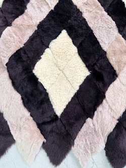 Покрывало меховое ковер из шкуры овчины