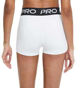 Женские Шорты теннисные Nike Pro 365 Short 3in - white/black/black