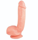 Реалистичный фаллоимитатор с присоской X5 HARD ON BEIGE - 22,2 см. (Цвет: телесный)
