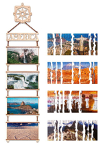 Деревянный пазл, двусторонний EWA Карта мира. Южная Америка (70x18 см)