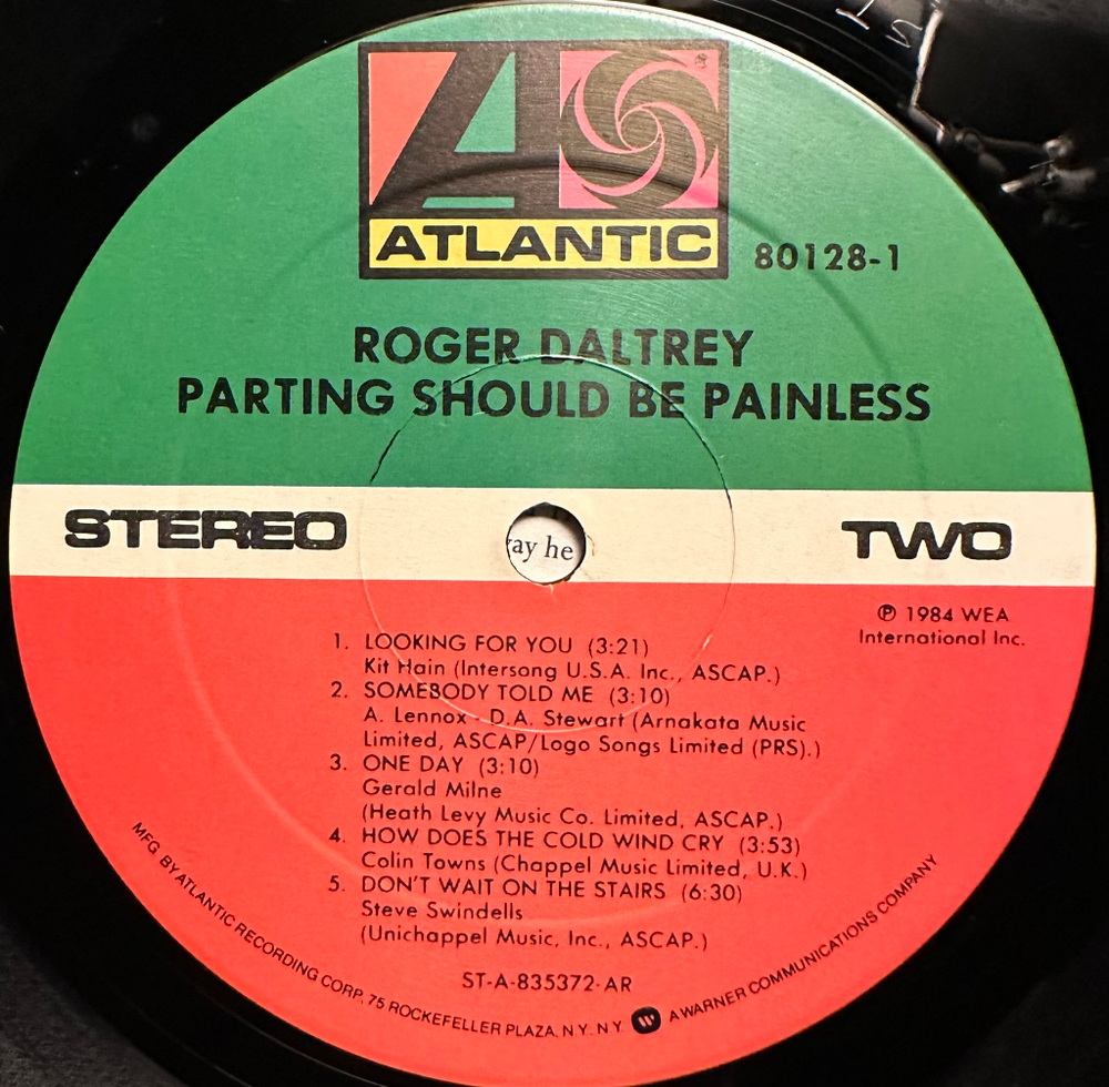 Roger Daltrey - Parting Should Be Painless (США 1984г.)
