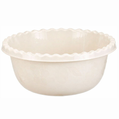 Миска 1,8л круглая, белый ротанг