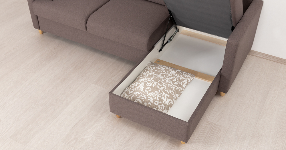 Дилан угловой диван-кровать (бронзовый)