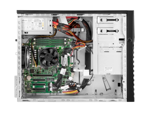 Сервер HPE/ML30 Gen11/1/Xeon/E-2434/3,4 GHz/16 Gb/VROC SATA/2x 1GbE/8SFF/1x 800W Tit