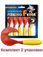 Мягкая приманка твистер FishingFever ARGO 6,0cm,2,0g,уп 6 шт