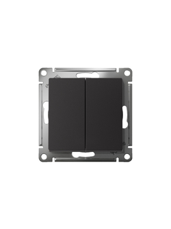 Переключатель проходной 2-кл. СП AtlasDesign 10А IP20 (сх. 6/2) 10AX механизм карбон SE ATN001065
