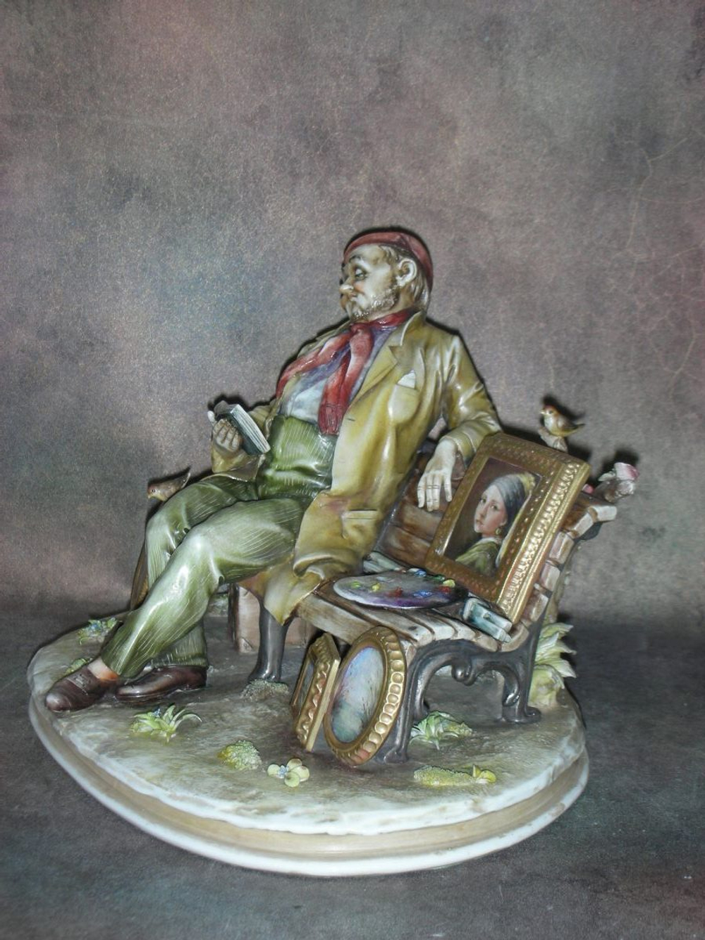 Статуэтка. Фарфор. Художник. Capodimonte. Италия