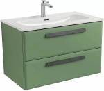 Тумба с раковиной Cezares ECO-CER-N 80 ECO-CER-N-800-2C-SO-PS-P фисташковый софт