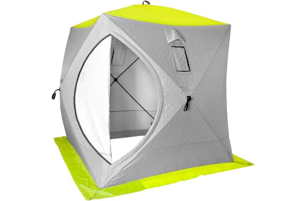 Палатка зимняя Куб утепл. 1,8х1,8 yellow lumi/gray PREMIER (PR-ISCI-180YLG)