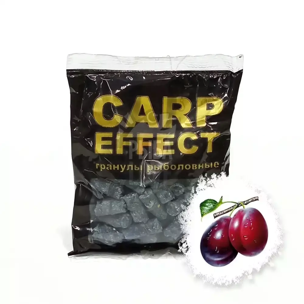 Гранулы пеллетс CARP EFFECT Слива с резинкой 50г