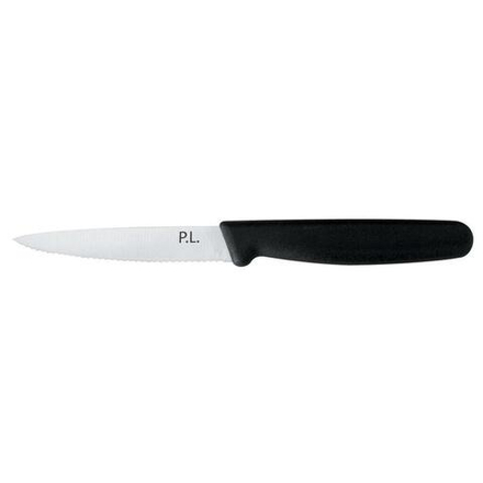 Нож для нарезки 10 см волнистое лезвие   черная ручка P.L. Proff Cuisine