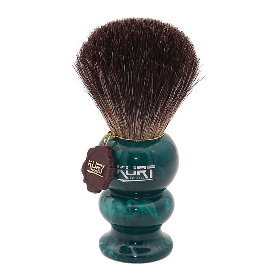 Помазок Kurt из ворса барсука, малахитовый цвет