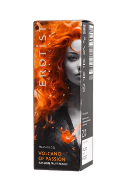 Гель Erotist - жидкий вибратор Volcano of passion, Персик и Маракуйя