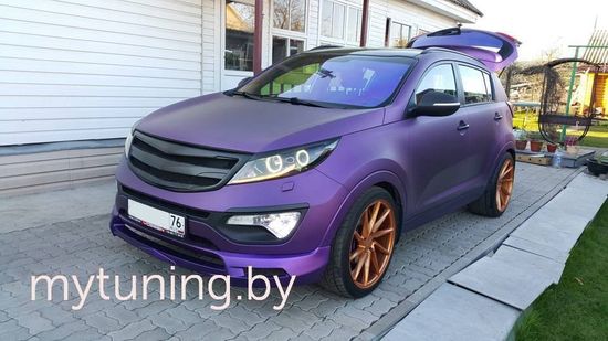 Накладка JSW переднего бампера для Kia Sportage III