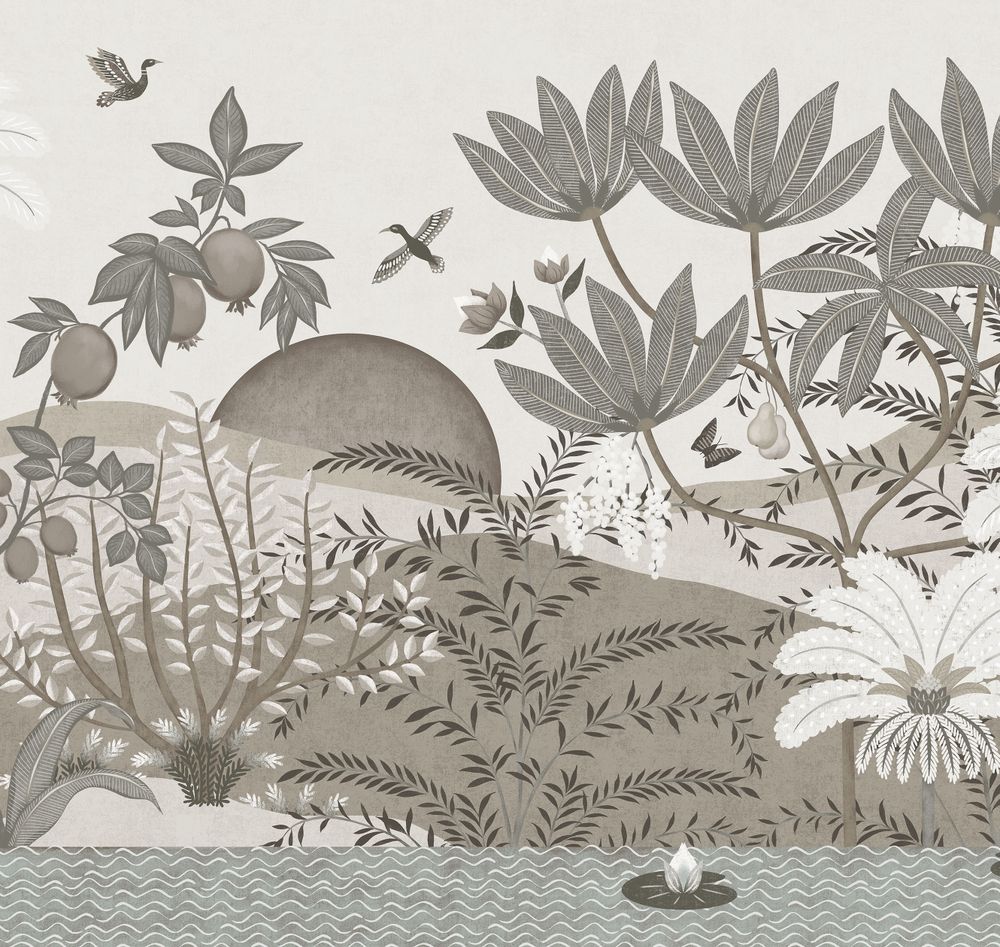 Пейзаж 2 Гранатовый оазис панно