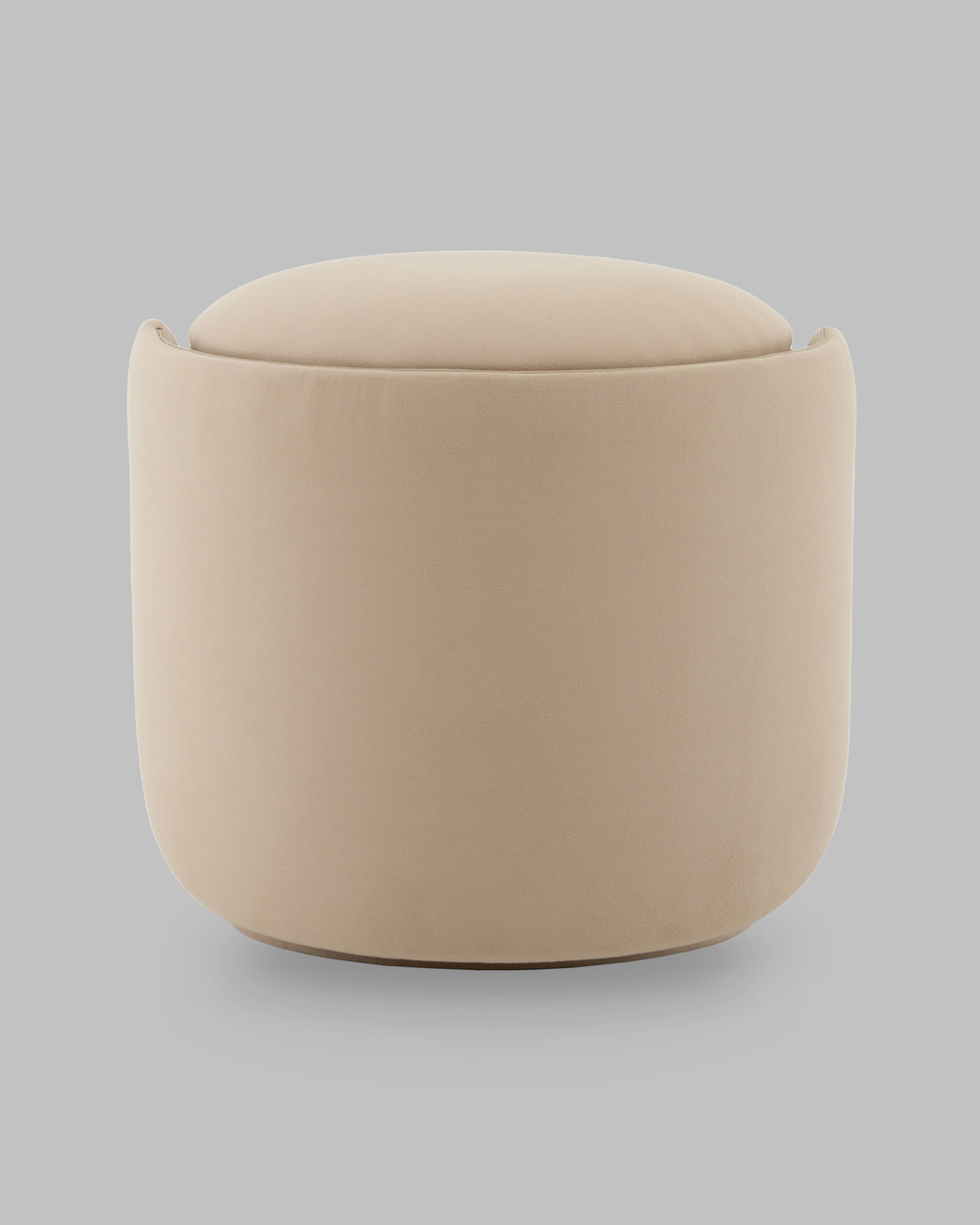 Пуф-трансформер Таунсвилл вращающийся с ящиком велюр бежевый