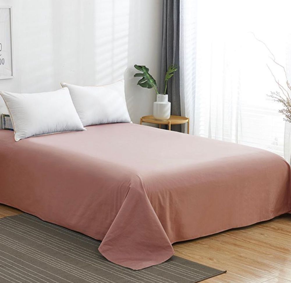 ZEPHYR HOME Простыня сатин 250×270 Пудра