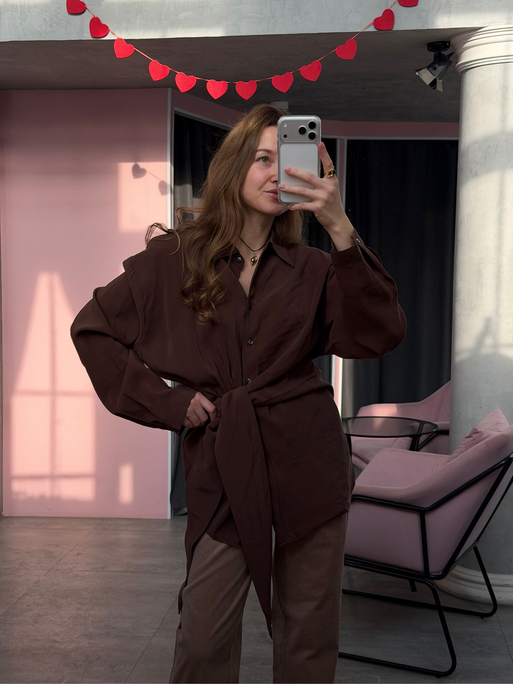 Блуза Homie шоколадный