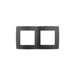 12-5002-05 ЭРА Рамка на 2 поста, Эра12, антрацит