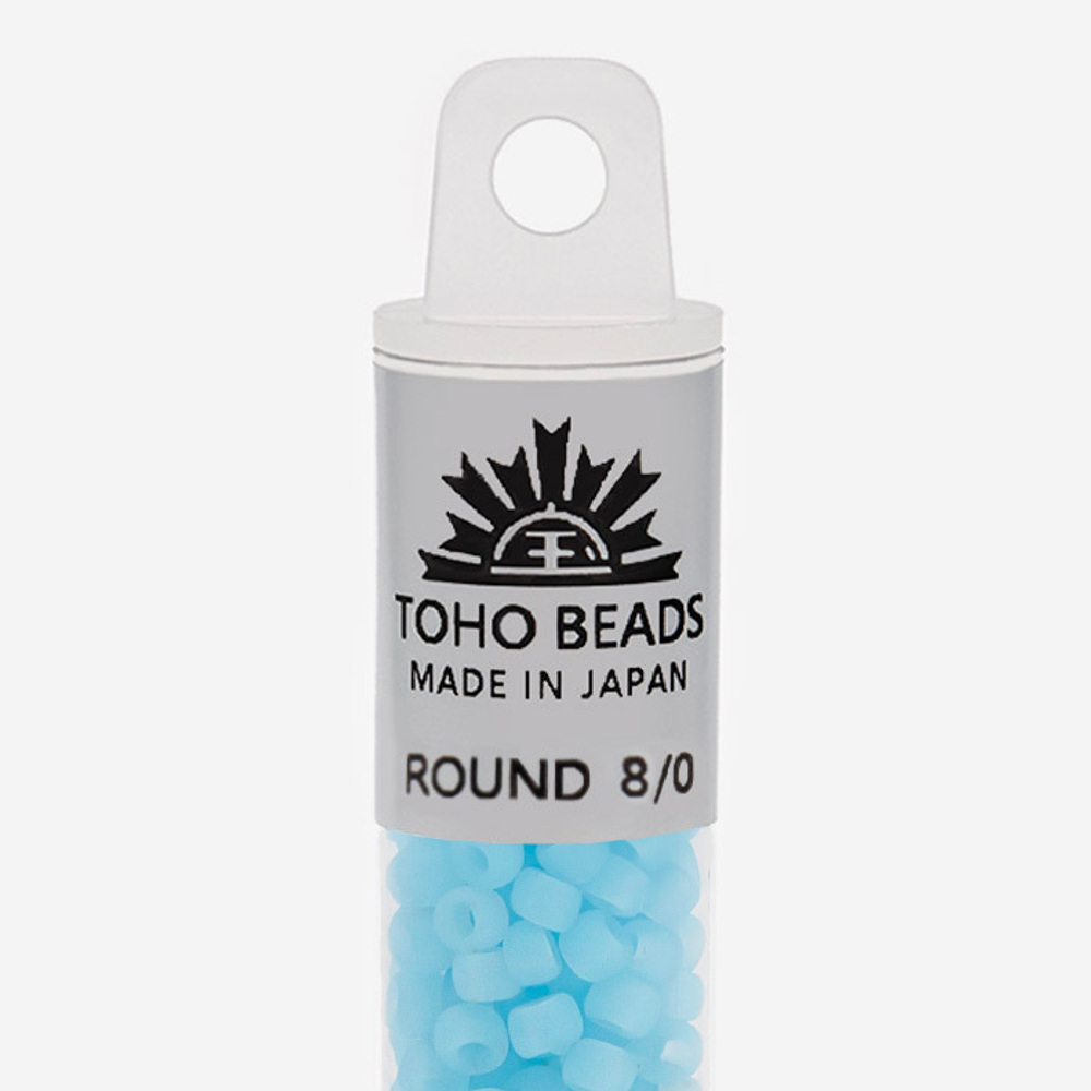Японский бисер TOHO Round 8/0 (№143F), жемчужный матовый
