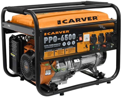 Генератор Carver PPG- 6500 бензин