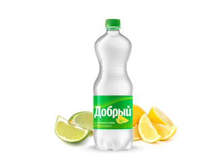 Добрый "Лимон лайм" 1,0 л. ПЭТ. (12 шт. в упаковке)