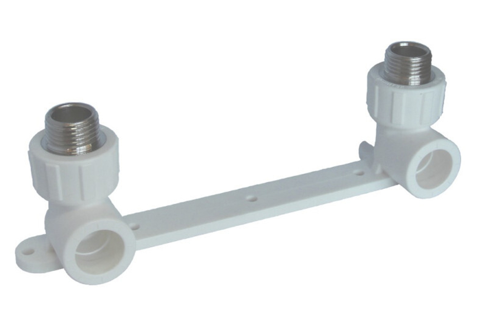 Комплект настенный нар. резьба 20х1/2 ( Планка для смесителя) Политэк