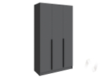 Шкаф Мадрид 1;3 без зеркала (графит серый)
