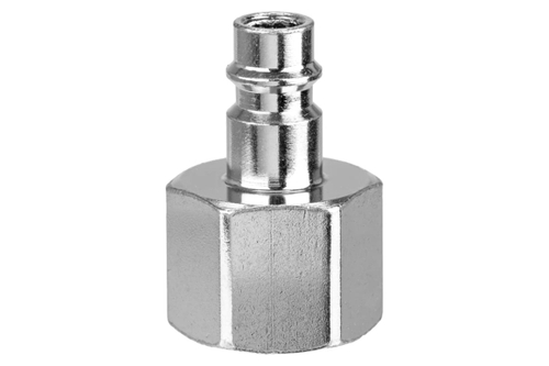 Штуцер папа с внутренней резьбой 1/2F, никелированная сталь, 50шт 40605