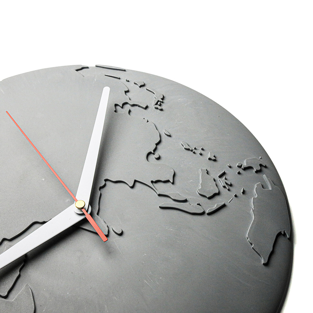 Часы настенные world wide waste, серые