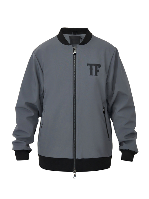 Бомбер JUST KEEP RIDING, серый