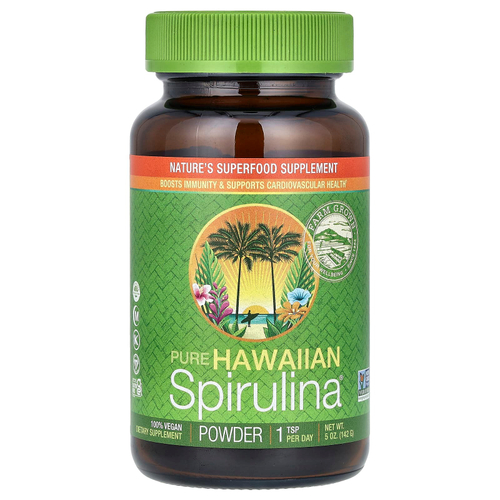 Nutrex Hawaii, Pure Hawaiian Spirulina, гавайская спирулина в порошке, 142 г (5 унций)
