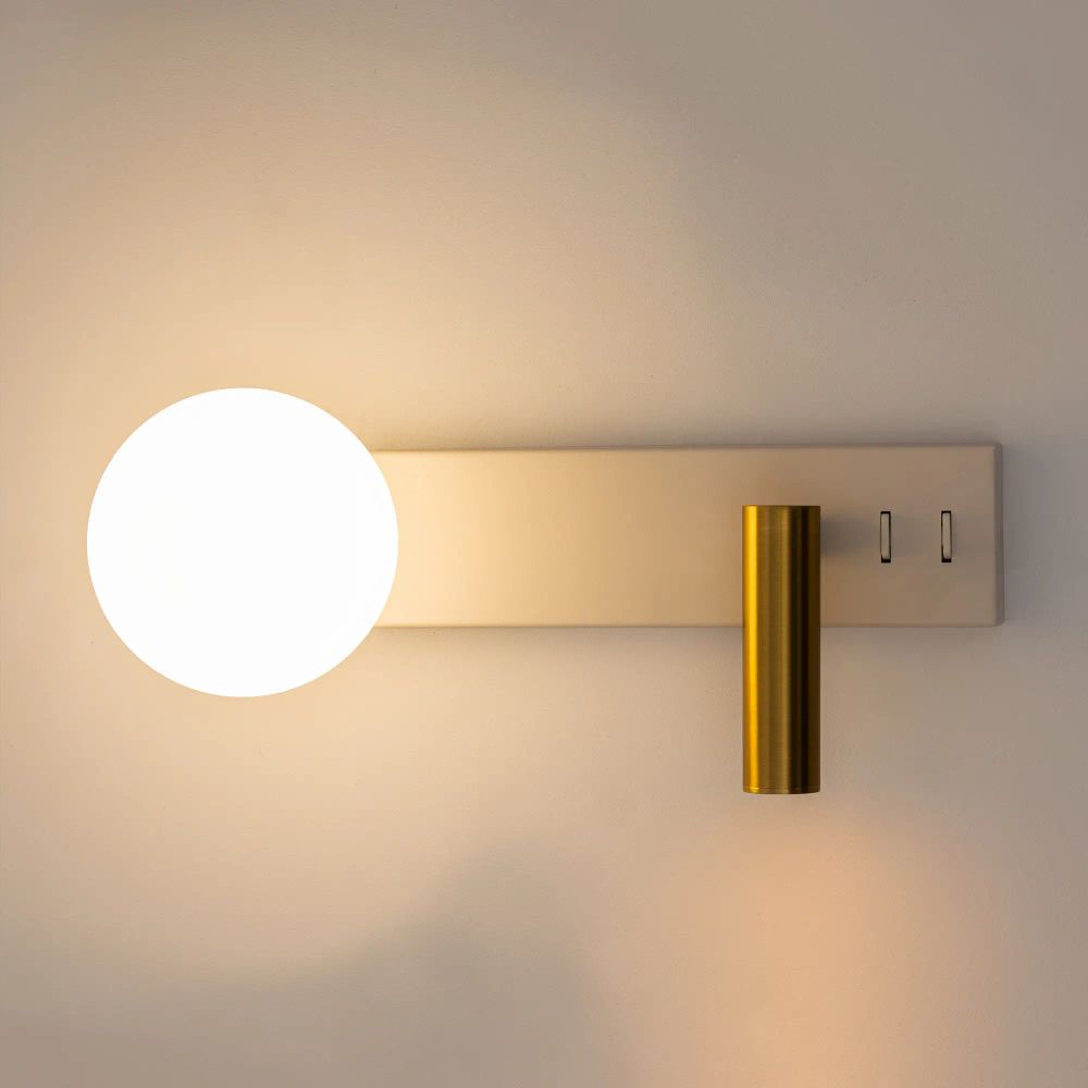 Citilux Декарт CL704450 LED Светильник с выключателем Белый+Бронза