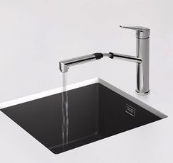 Смеситель SCHOCK Metis-D, выдвижной излив хром