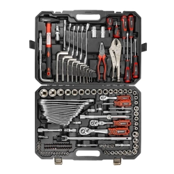 Набор инструментов 142 пр.1/4''3/8''1/2''(6-гр.)(4-32мм) FORCEKRAFT FK-41421-5 new