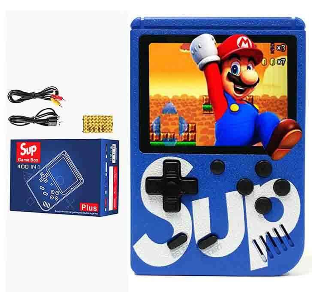 Игровая консоль Game Box SUP Mini 400 игр (синий)