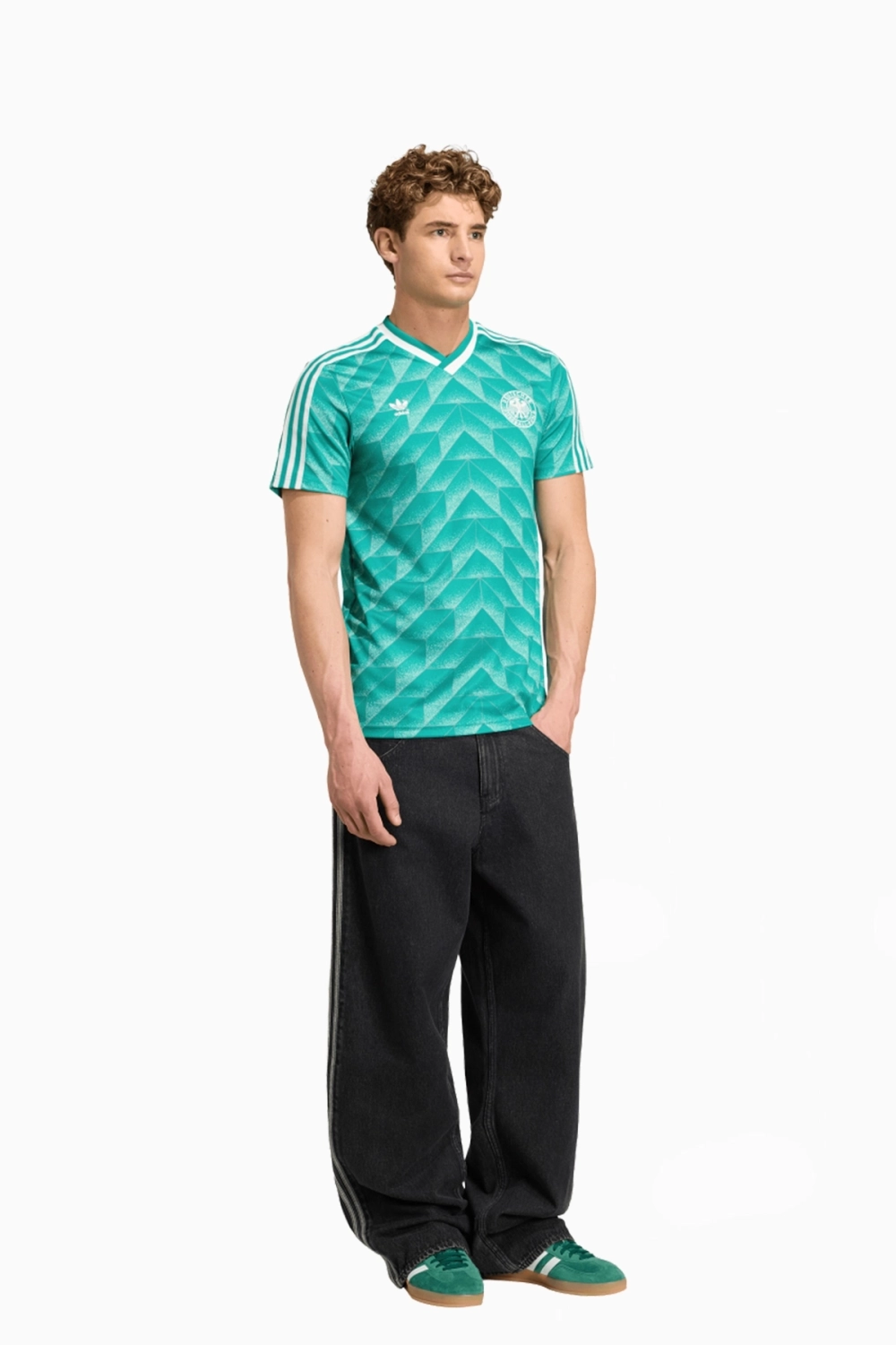 Футболка adidas Germany 1990 Away - зеленый