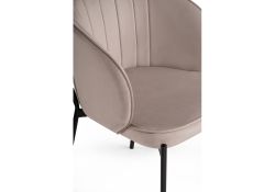 Стул на металлокаркасе Нейл латте / черный