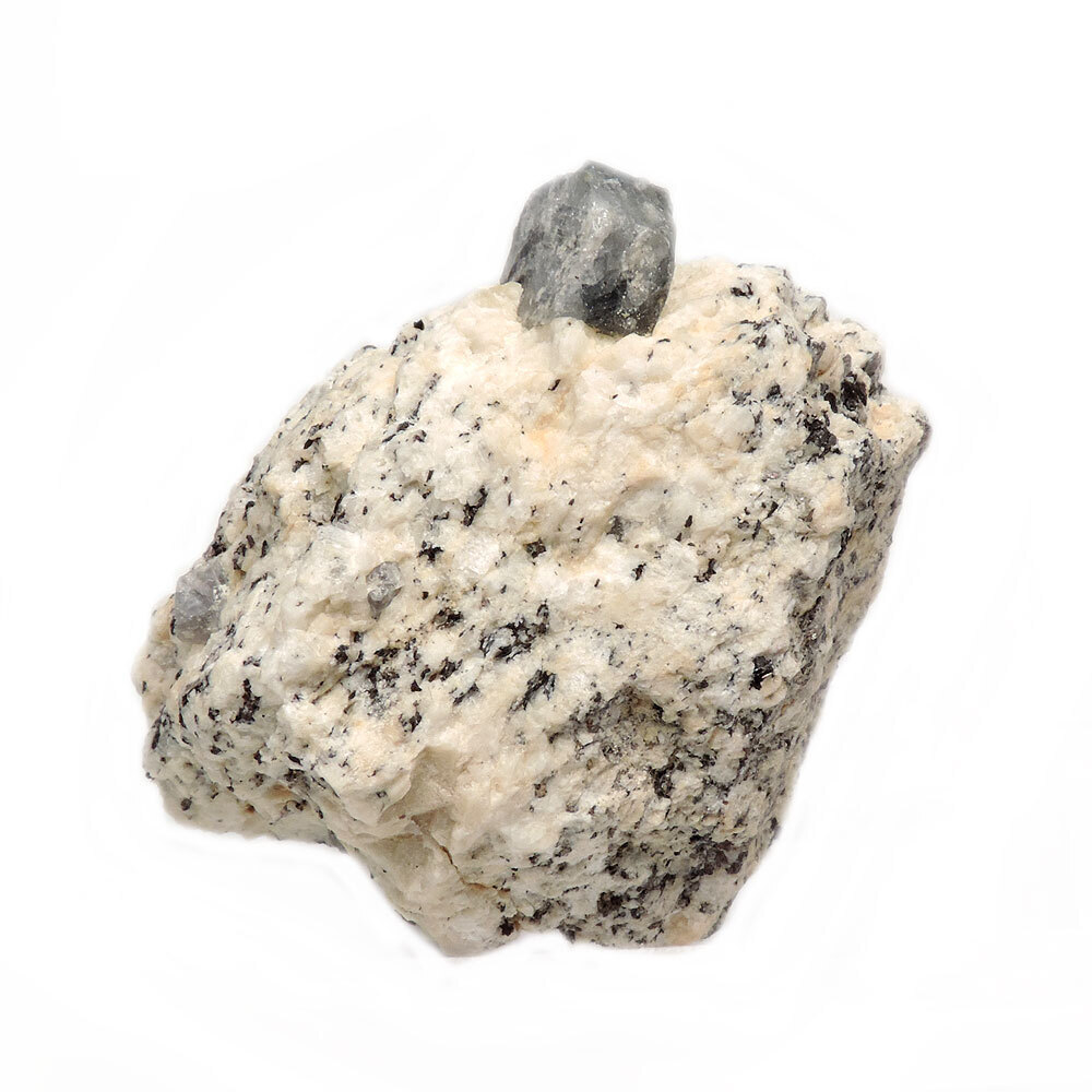 Кристалл корунд сапфир в породе асс.