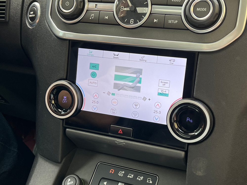 Сенсорная панель климата Land Rover Discovery 4 2009-2016 L319 - Carmedia ZF-2010 с 7" экраном LCD/ЖК без отверстия под CD