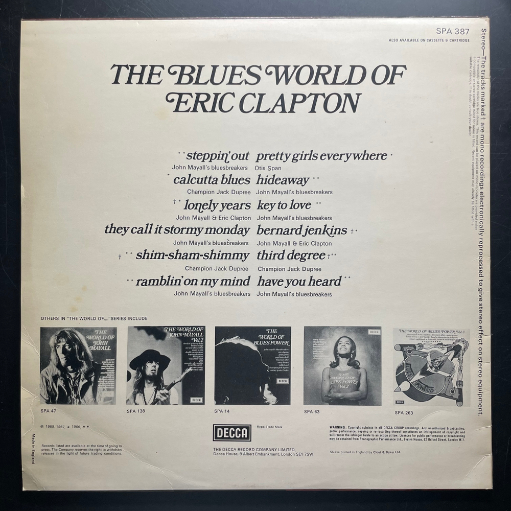 The Blues World Of Eric Clapton (Англия)