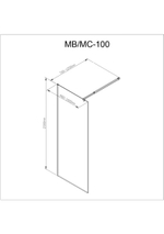 Душевая перегородка AvaCan MB100 MT