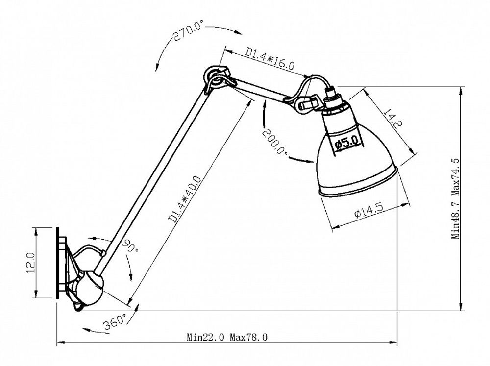 Бра Lightstar Loft 765616