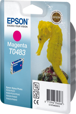Epson Seahorse T0483 Подлинный Пурпурный 1 шт C13T04834010