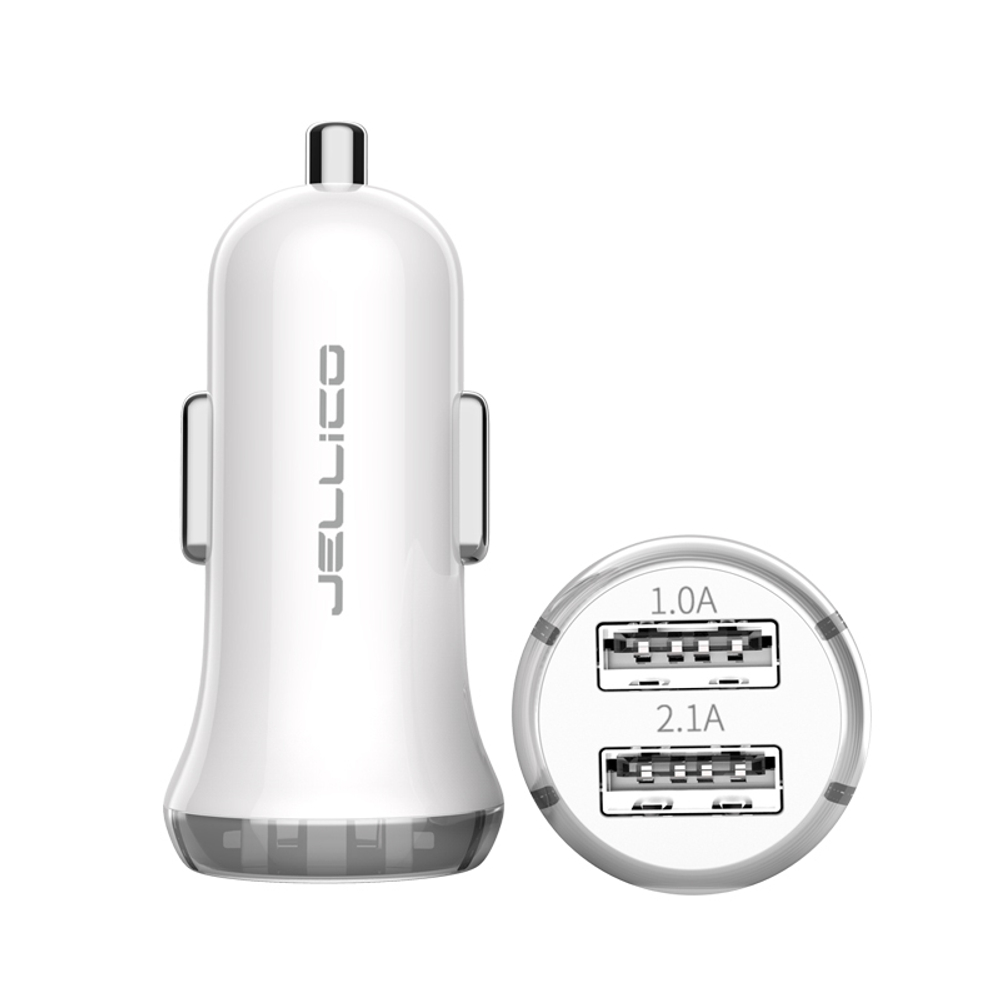 АЗУ JELLICO FC-31 3.1А 2USB+кабель Lightning (White)