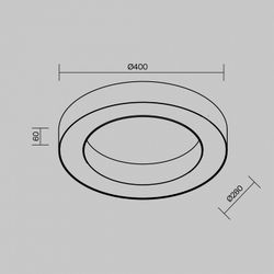Накладной светильник Maytoni Lua C093CL-36W4K-W
