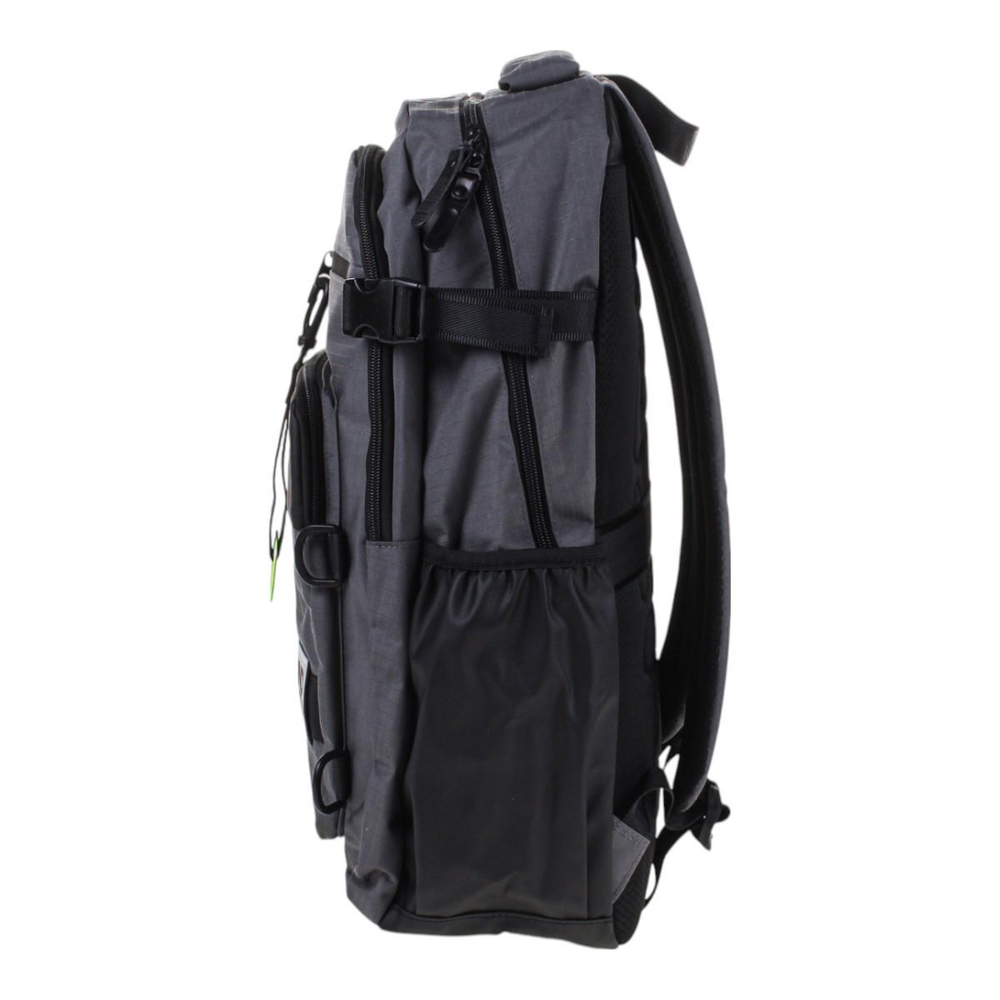 Рюкзак молодежный 51*30*20 см, 2 отделения, с брелоком, чёрно-серый